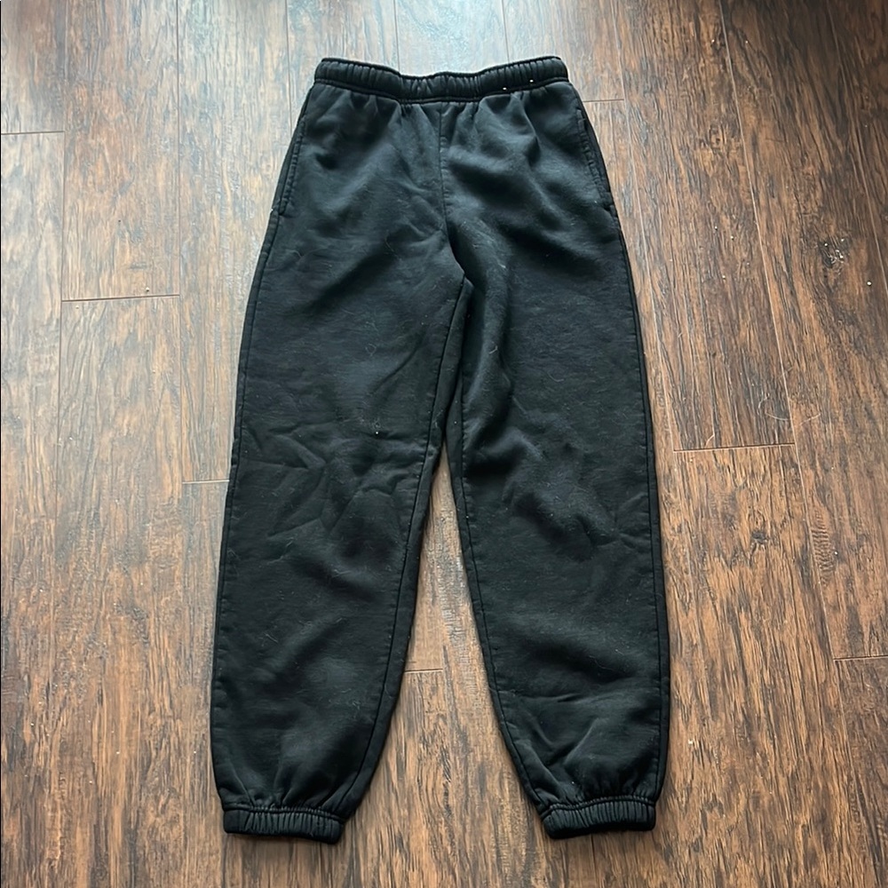 Refuge Black Track Pants Elastic Waistband